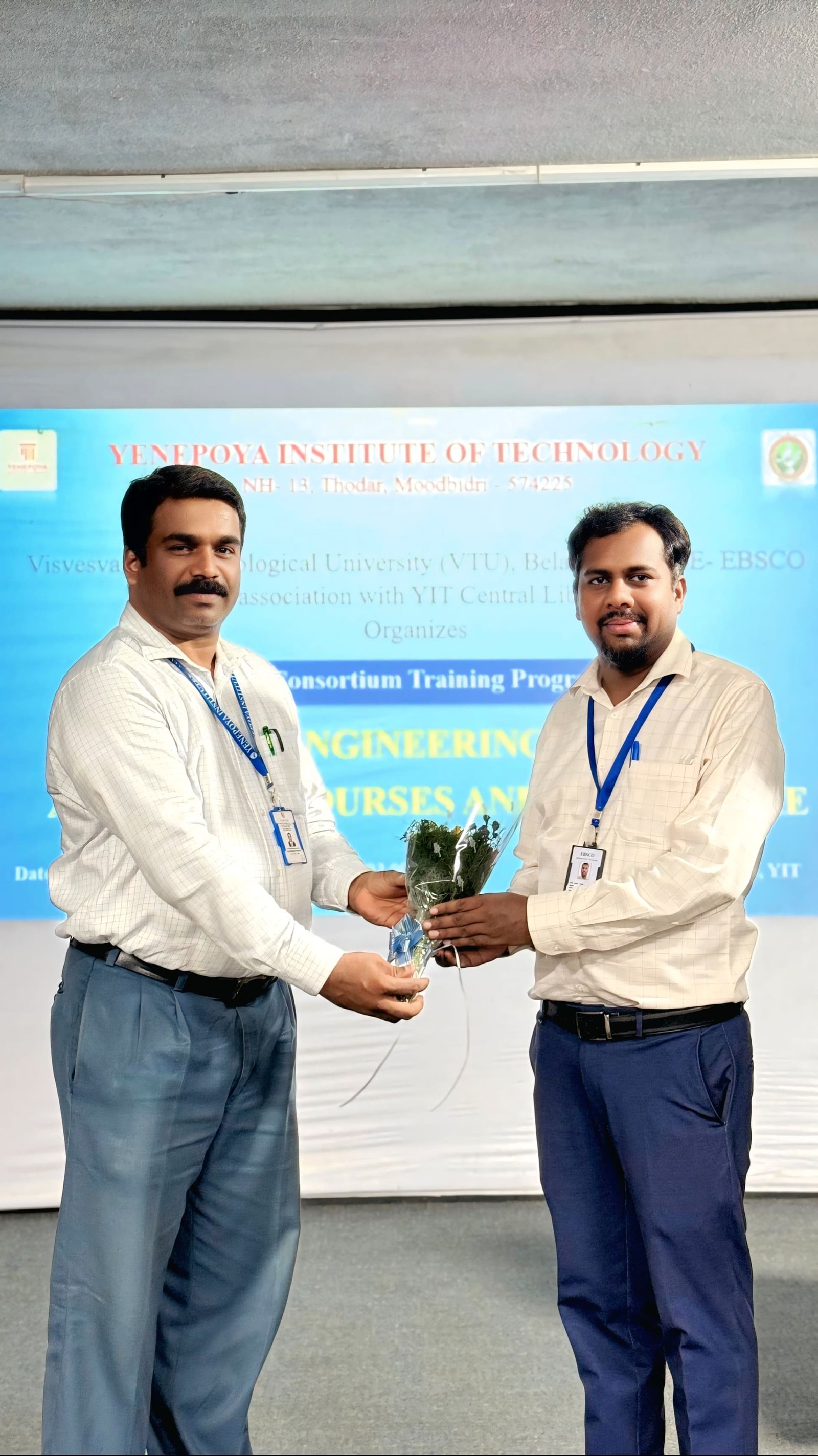 VTU Consortium training program on EBSCO Engineering Suite & AMA Microcourses and IEEE Xplore.